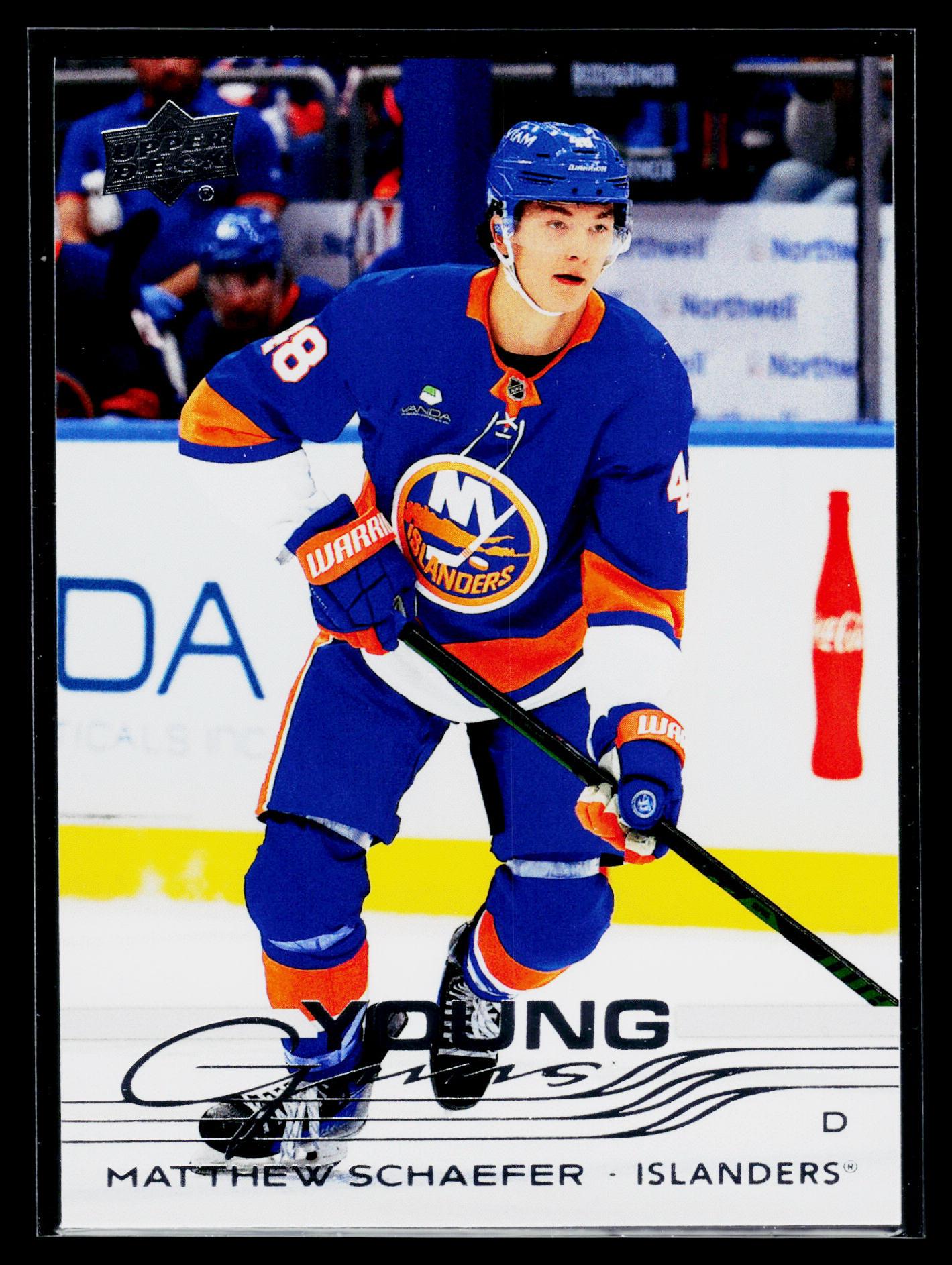 2025-26 Upper Deck #451 Matthew Schaefer YOUNG GUNS!